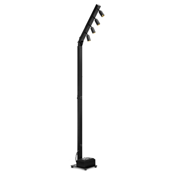beamz bpl410 battery mast light black