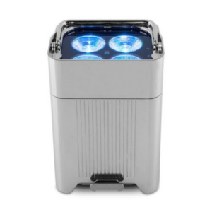 chauvet well fit ip wireless uplighter (chrome housing)