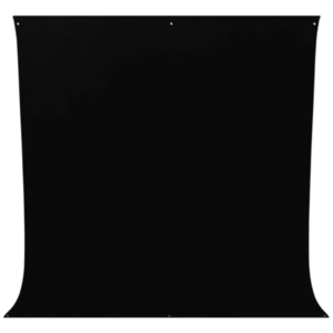 4m x 3m black serge drape (cloth only)
