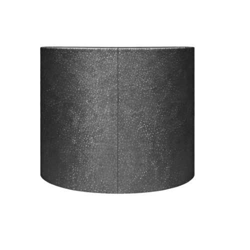 dj booth: black glitter semi circular