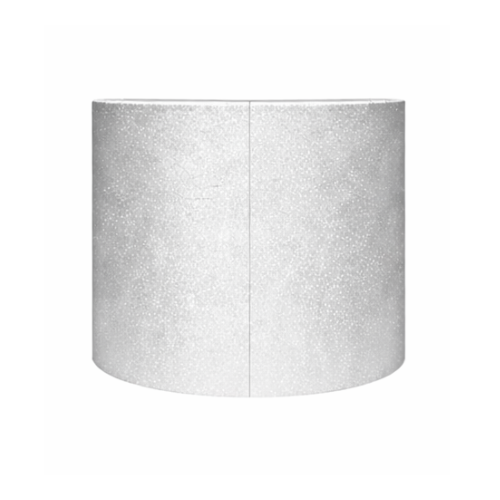 dj booth: silver glitter semi circular
