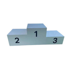 bespoke winners podium 180cm(w) x 50cm (d)