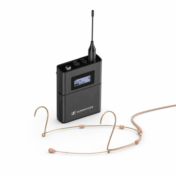 omni directional headset microphone & sennheiser ew dx sk beltpack hire kit