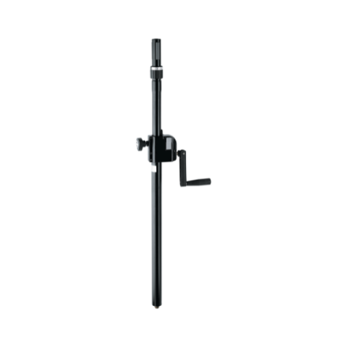k&m speaker pole 21340 distance rod with hand crank and ring lock