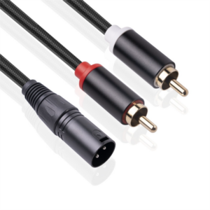 2x rca (m) to 1x xlr 1m