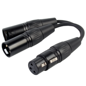 xlr y split (f to 2x m)